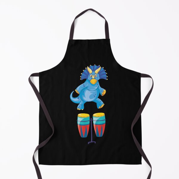 Item preview, Dinosaur Playing Conga Drum ,Funny Good Dinosaur Conga Drum Lovers Blue Colorful Design designed and sold by pedrored369.