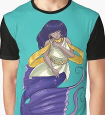Cute Cartoon Mermaid Graphic T-Shirt