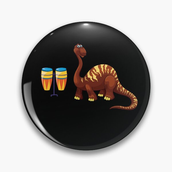 Item preview, Dinosaur Playing Conga Drum ,Funny Good Dinosaur Congo Drum Lovers Chestnut Colorful Design designed and sold by pedrored369.