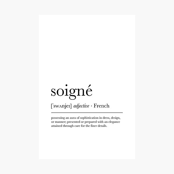 "Soigné Definition" Photographic Print for Sale by WelkinStudioCo