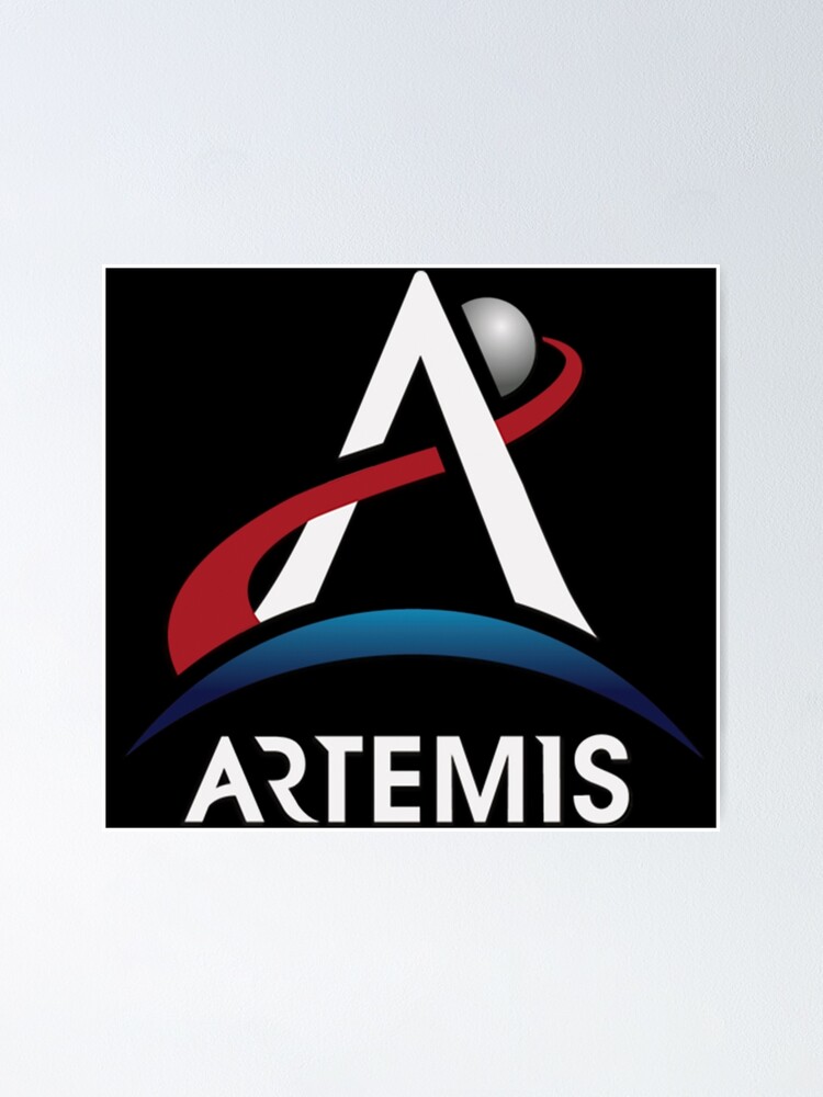 Pegatina Logo del Programa Artemis de la NASA Astronauta Ma