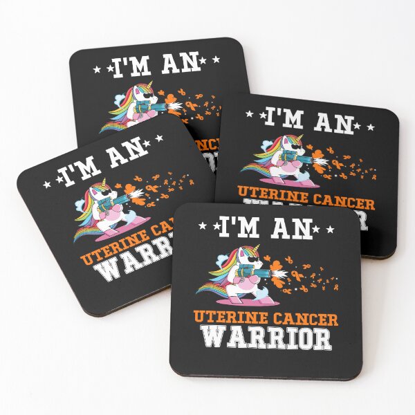 Item preview, Funny Unicorn I'm An Uterine Cancer Warrior designed and sold by heppenp.
