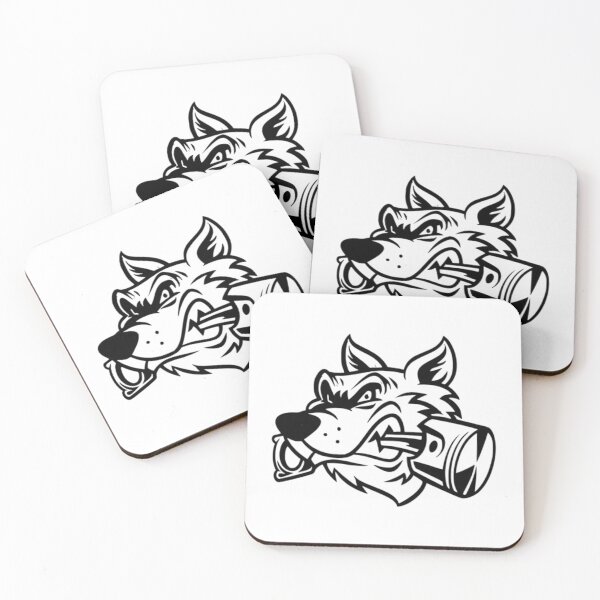 Item preview, Dog biting Piston designed and sold by Racingdecals.