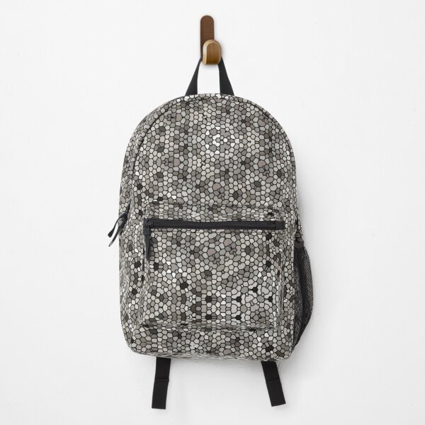 Item preview, Abstract art, mosaic kaleidoscope style, grey black white designed and sold by Designbyfia.