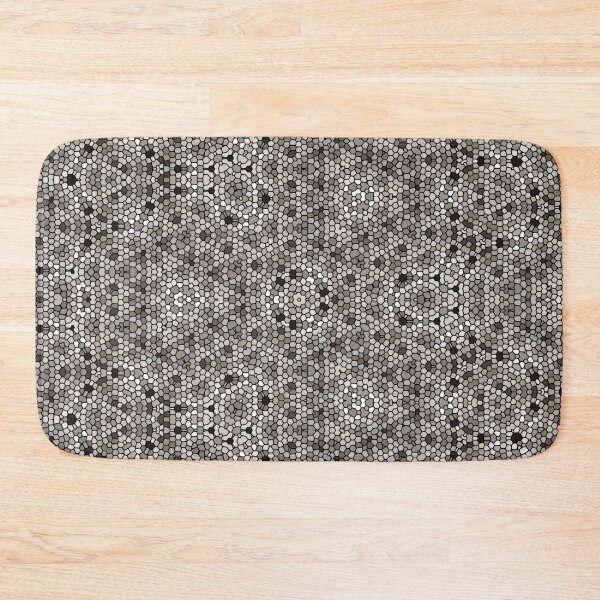 Item preview, Abstract art, mosaic kaleidoscope style, grey black white designed and sold by Designbyfia.