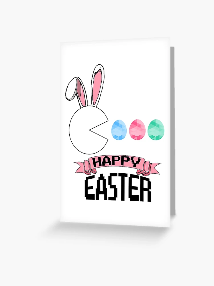 Happy Easter Bunny Egg Video Game Boys Kids Men Easter Gamer  Art