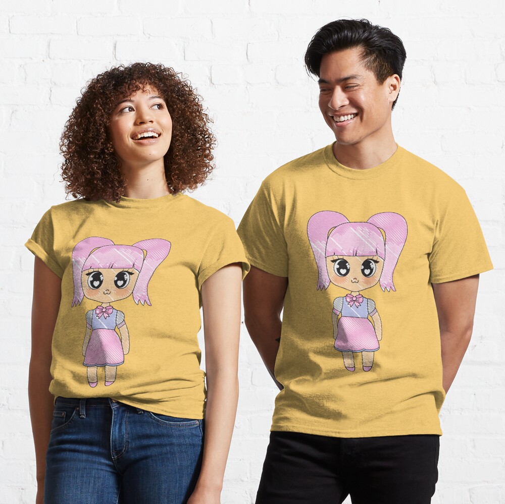 aesthetic preppy anime girl Classic T-Shirt for Sale by IllustrataPower