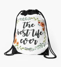 Corona flowers the best live ever Drawstring Bag