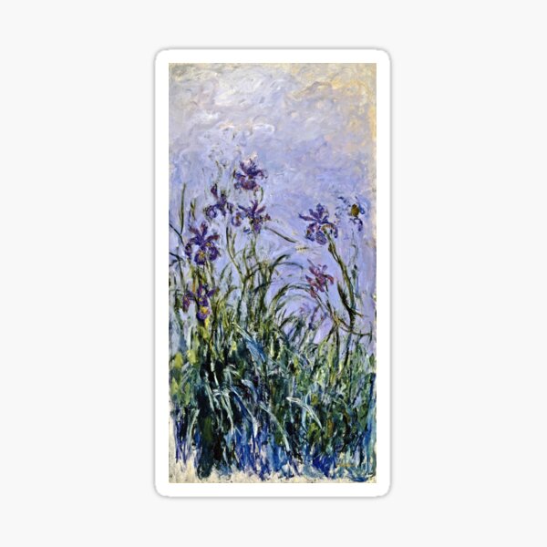 Vista previa del artículo con la obra «Claude Monet - Iris Mauves», diseñado y vendido por artcenter.