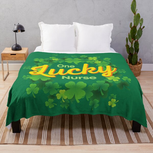 Item preview, St Patrick's Day - The Luck of the Irish - Shamrocks - Clovers - One Lucky Nurse designed and sold by DesignByLeo.