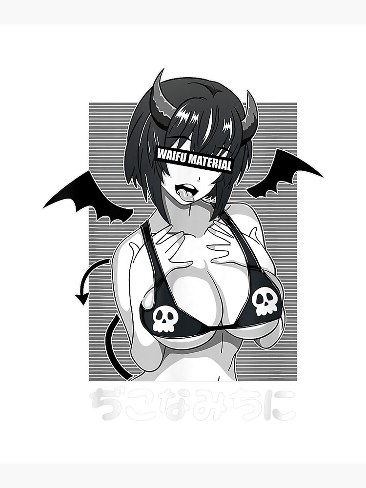 Póster Camiseta Con Cara De Ahegao Camiseta De Anime Lascivo Y Cosplay De Neko De 