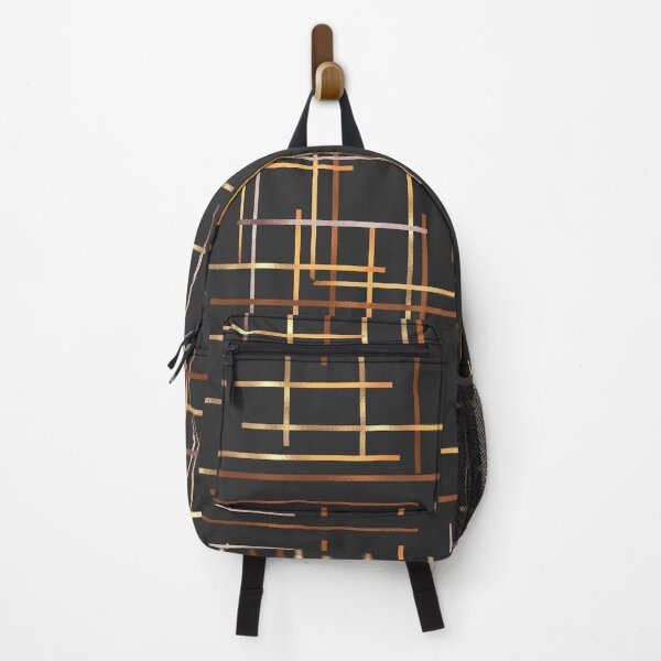 Item preview, Straight Gold Lines on Grey Black designed and sold by RiadMannan.