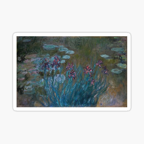 Vista previa del artículo con la obra «Claude Monet - Lirios y nenúfares (1914-1917)», diseñado y vendido por artcenter.