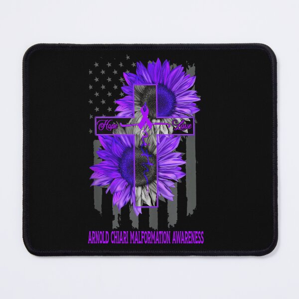 Item preview, Faith Hope Love American Flag Sunflower Christian Cross ARNOLD CHIARI MALFORMATION Awareness designed and sold by Tadmab.