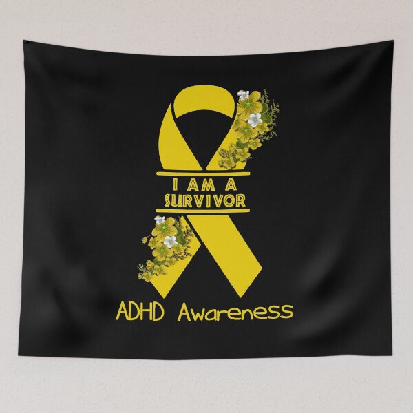 Item preview, I Am A Suvivor Ribbon ADHD Awareness designed and sold by heppenp.