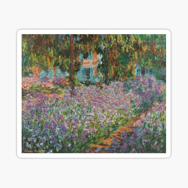Vista previa del artículo con la obra «Claude Monet - Irises In Monet S Garden», diseñado y vendido por artcenter.
