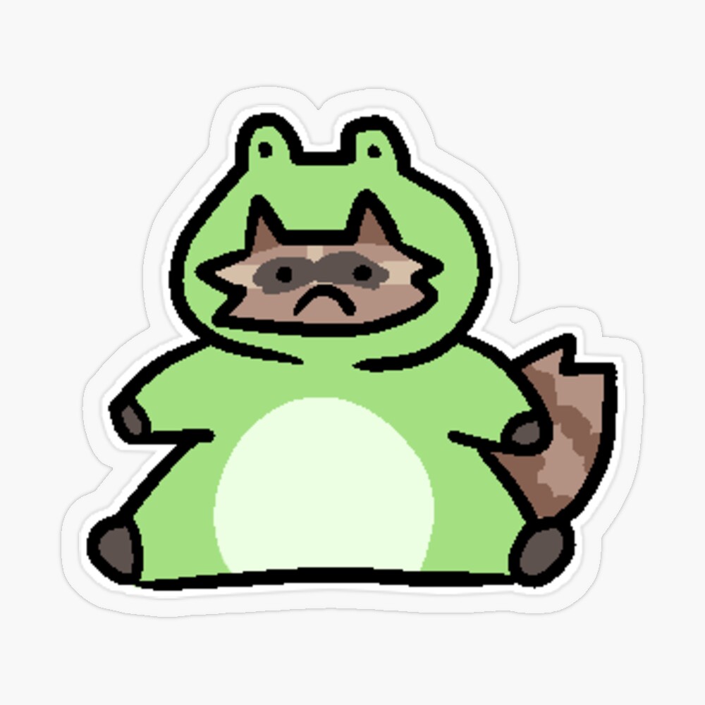Froggy Hoodie Raccoon Stickers – KyariKreations