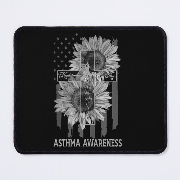 Item preview, Faith Hope Love American Flag Sunflower Christian Cross ASTHMA Awareness designed and sold by Tadmab.