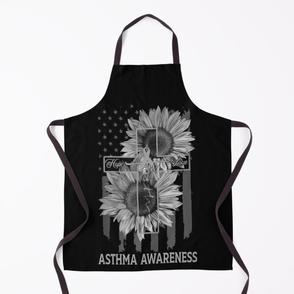 Artikelvorschau, Glaube, Hoffnung, Liebe, amerikanische Flagge, Sonnenblume, christliches Kreuz, ASTHMA-Bewusstsein entworfen und verkauft von Tadmab.