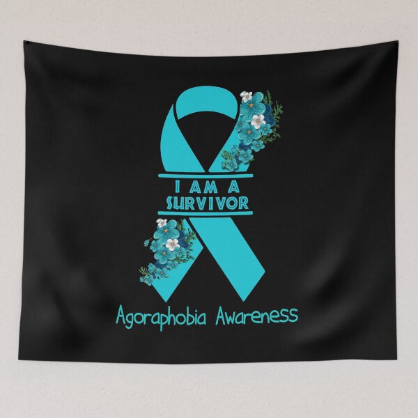 Item preview, I Am A Suvivor Ribbon Agoraphobia Awareness designed and sold by heppenp.
