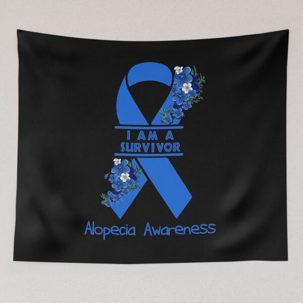 Item preview, I Am A Suvivor Ribbon Alopecia Awareness designed and sold by heppenp.