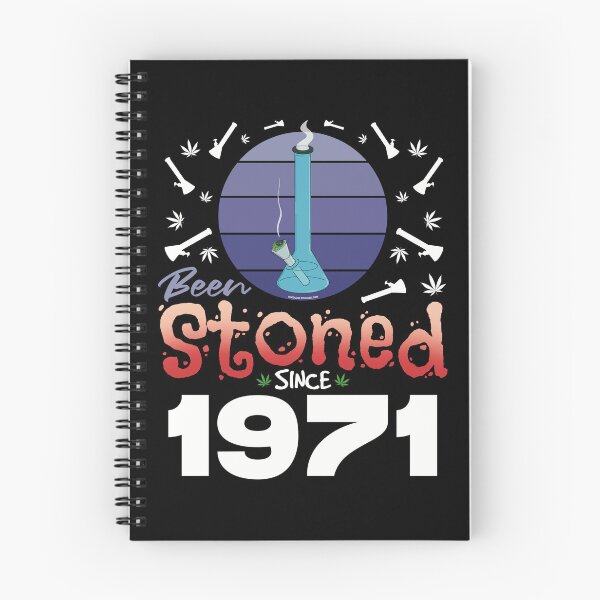 Item preview, Been stoned since 1971 (Purple retro vintage sunset with bong) designed and sold by YomeHayin.