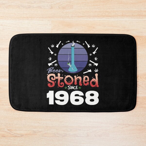 Item preview, Been stoned since 1968 (Purple retro vintage sunset with bong) designed and sold by YomeHayin.
