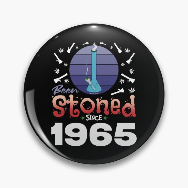Item preview, Been stoned since 1965 (Purple retro vintage sunset with bong) designed and sold by YomeHayin.