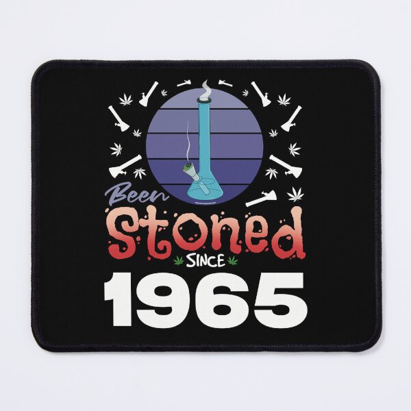 Item preview, Been stoned since 1965 (Purple retro vintage sunset with bong) designed and sold by YomeHayin.
