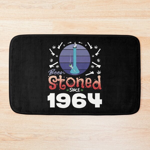 Item preview, Been stoned since 1964 (Purple retro vintage sunset with bong) designed and sold by YomeHayin.