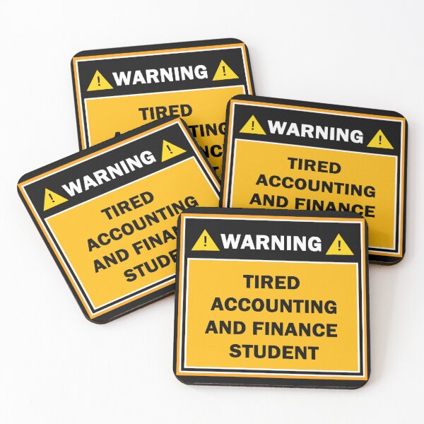 Item preview, Warning tired accounting and finance student designed and sold by mejtstupor.