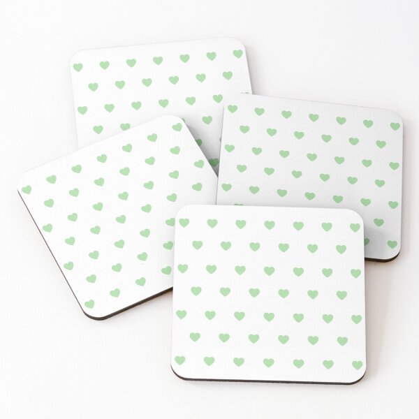 Item preview,  heart pattern, hearts, hearts pattern, green heart pattern designed and sold by angelescar.