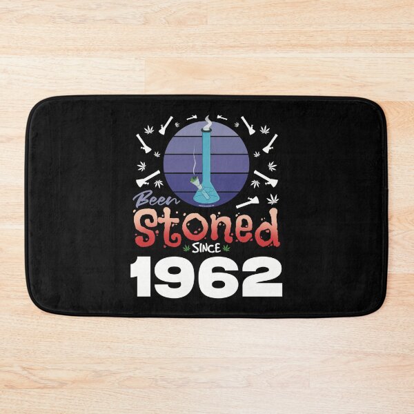 Item preview, Been stoned since 1962 (Purple retro vintage sunset with bong) designed and sold by YomeHayin.