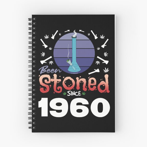 Item preview, Been stoned since 1960 (Purple retro vintage sunset with bong) designed and sold by YomeHayin.