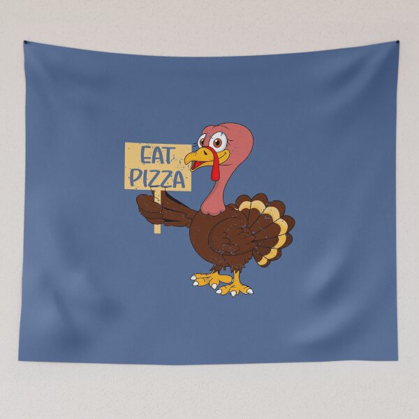 Item preview, Eat Pizza Vegan Plant Based Funny Cock Cartoon Chicken designed and sold by raretshirtsuk.