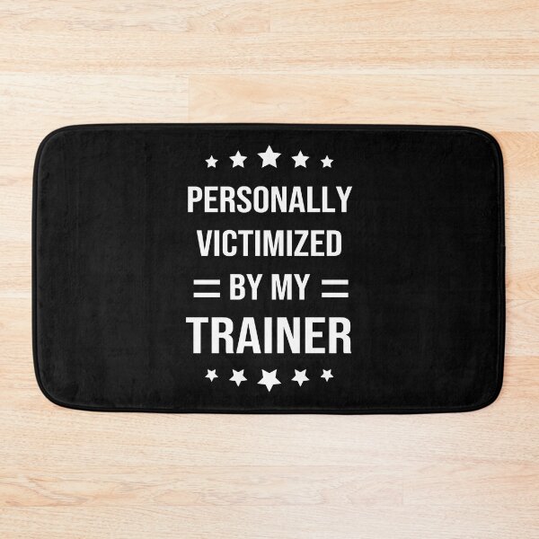 Item preview, Funny Workout, Personally Victimized By My Trainer inspirational quote , Motivation , GYM , Fitness, Sport, Cute Gym, sarcastic Rude Offended saying, boyfriend girlfriend designed and sold by joygift369.