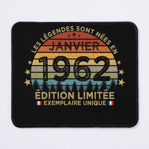 Item preview, Anniversaire 60 Ans Les Legendes Sont Nees en Janvier 1962 designed and sold by cssdru.