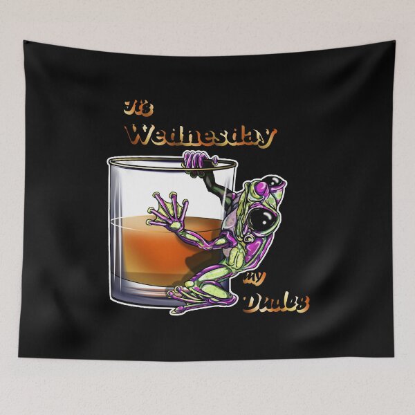 Item preview, Whiskey Frog Purple: It's Wednesday, My Dudes designed and sold by iduzarts.