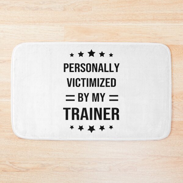 Item preview, Funny Workout, Personally Victimized By My Trainer inspirational quote , Motivation , GYM , Fitness, Sport, Cute Gym, sarcastic Rude Offended saying, boyfriend girlfriend designed and sold by joygift369.