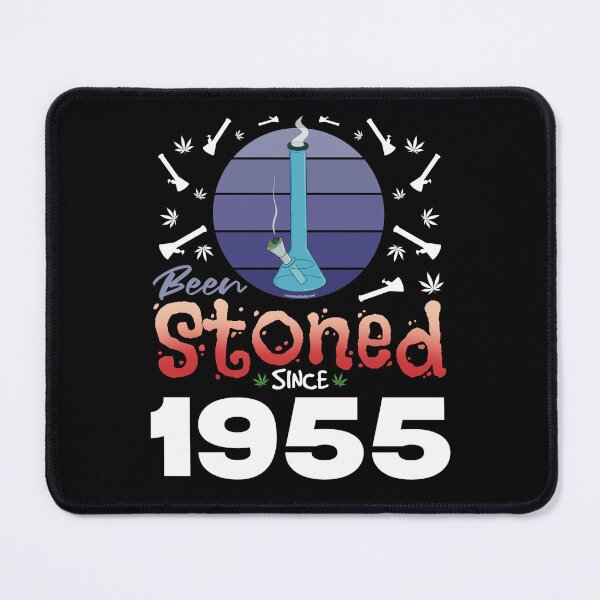Item preview, Been stoned since 1955 (Purple retro vintage sunset with bong) designed and sold by YomeHayin.