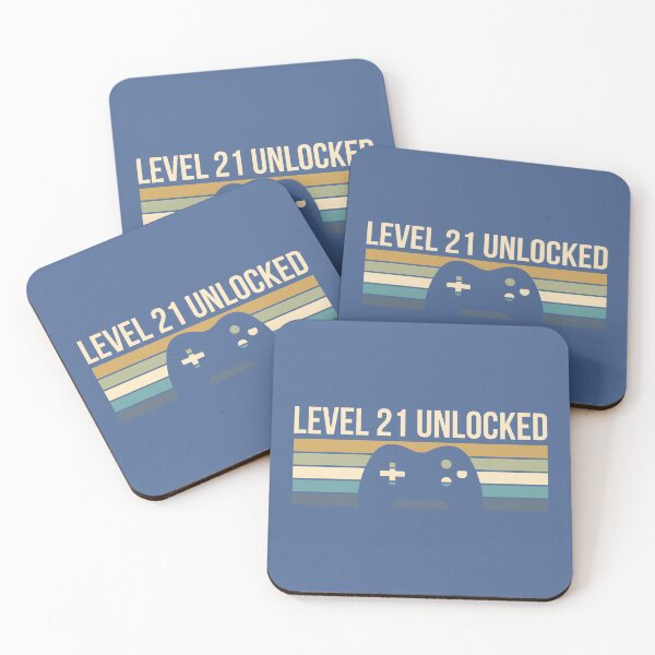 Item preview, Level 21 Unlocked 21st Birthday Bday Legal Drinking Age designed and sold by raretshirtsuk.