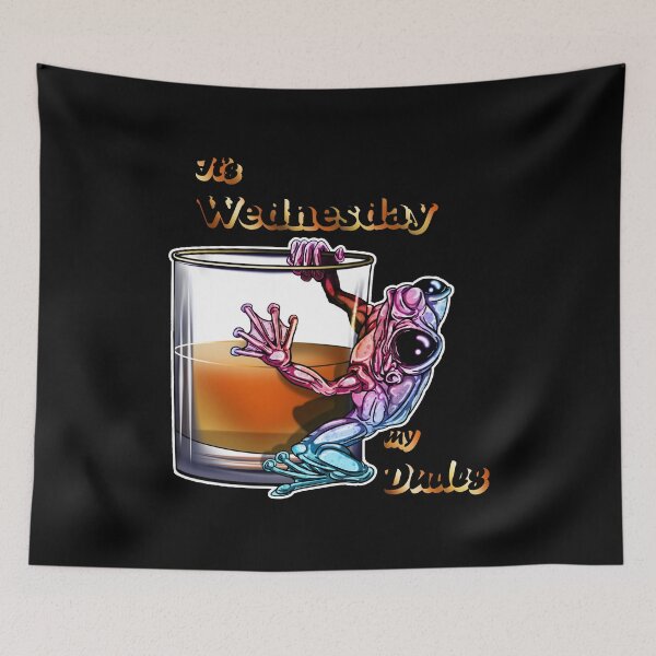 Item preview, Whiskey Frog Rainbow: It's Wednesday, My Dudes designed and sold by iduzarts.