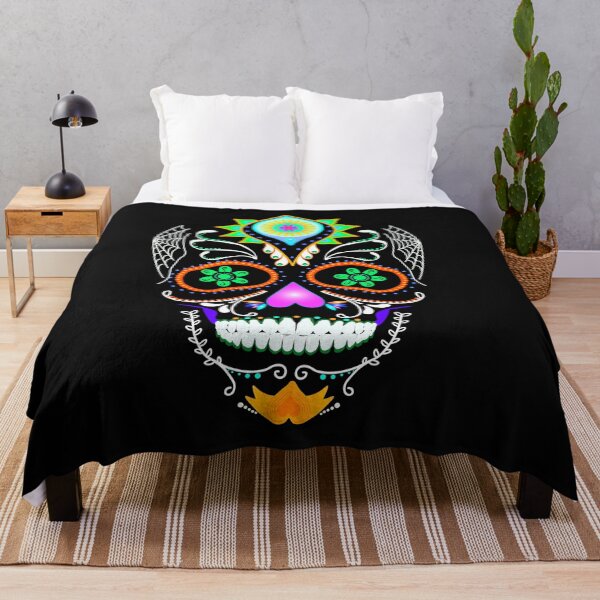 Item preview, Black Sugar Skull Mexican Art designed and sold by Gothic Fantasy.