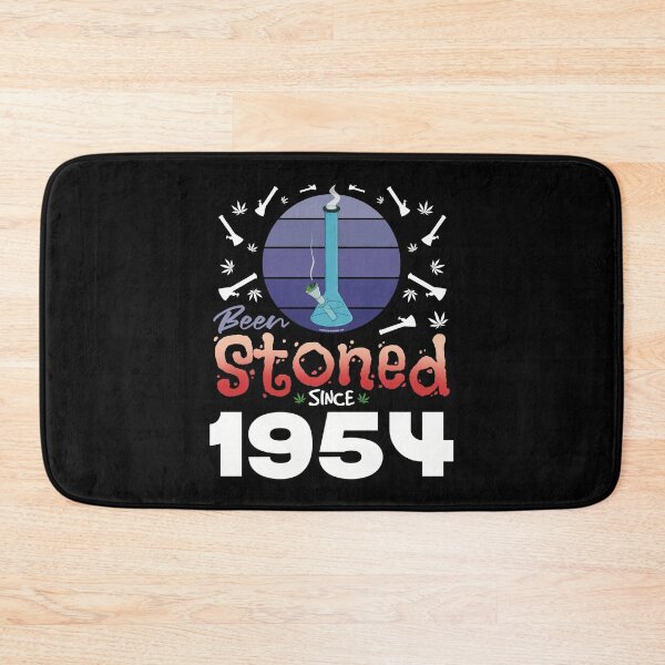 Item preview, Been stoned since 1954 (Purple retro vintage sunset with bong) designed and sold by YomeHayin.