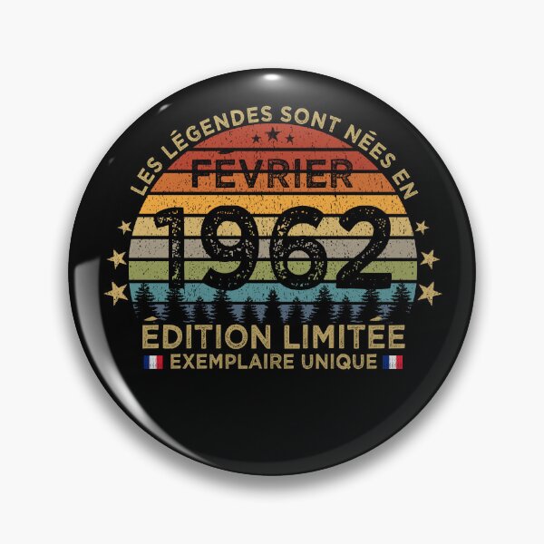 Item preview, Anniversaire 60 Ans Les Legendes Sont Nees en Fevrier 1962 designed and sold by cssdru.