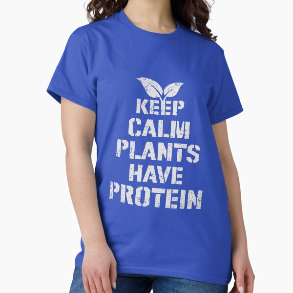 Artikel-Vorschau von Keep Calm Plants Have Protein Vintage lustige vegane Pflanzen, designt und verkauft von raretshirtsuk.