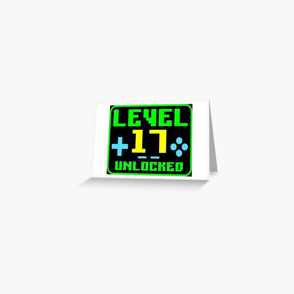 "Lustiges GamerZitat, GamerGeburtstag Level 17 freigeschaltet, Cooler
