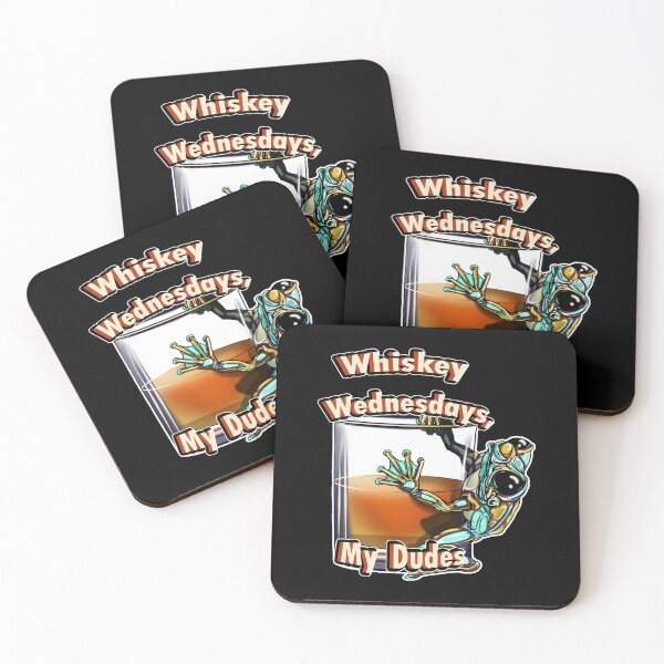 Item preview, Whiskey Frog Teal and Yellow: Whiskey Wednesday, My Dudes designed and sold by iduzarts.