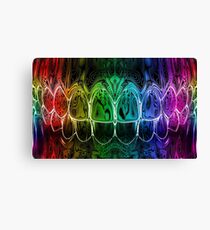 Colorful Dental Art Perfect Teeth Bite Graphic Design Canvas Print