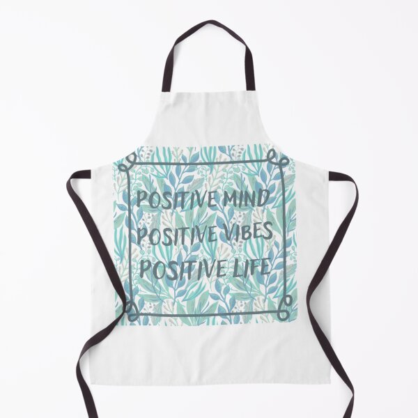 Item preview, Positive mind, positive vibes, positive life, inspirational life quote written in leaf print(green colour palette, color palete) designed and sold by Sanaura.